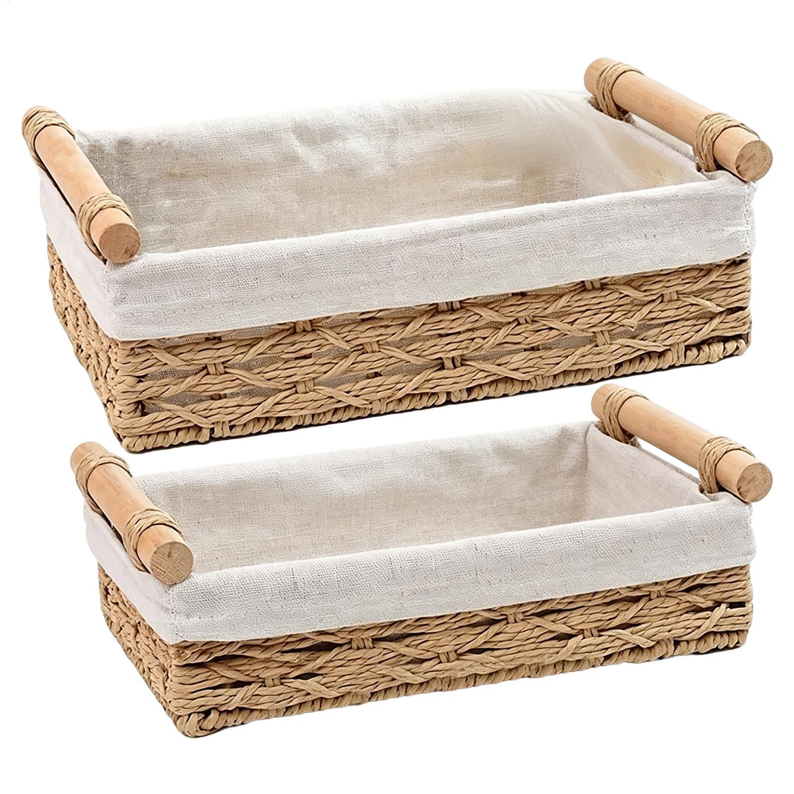 Compost Bin Countertop - Storage Basket with Handles & Liners,