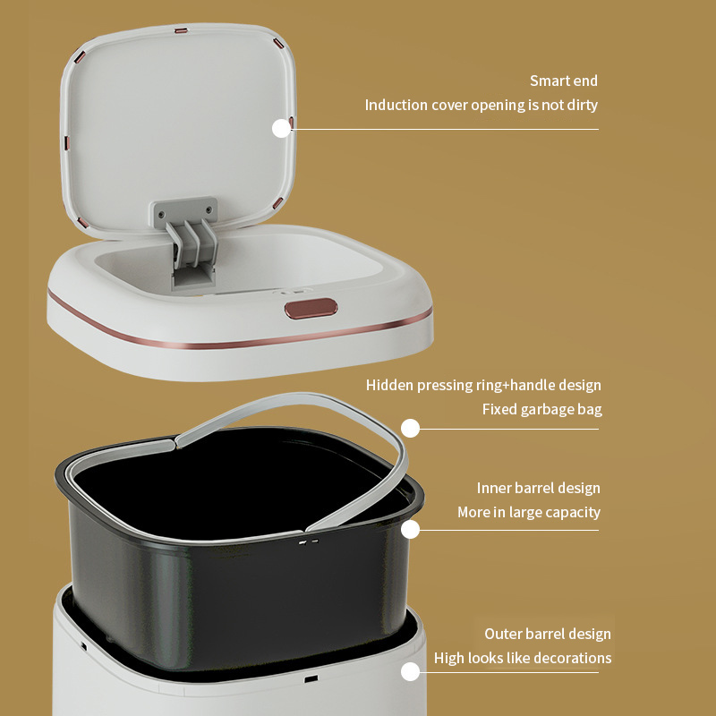 20/35/40L Smart Trash Can Larg - đánh giá và giá Compost Bin Countertop