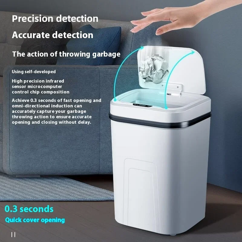 15L Smart Trash Can Automatic  - đánh giá và giá Compost Bin Countertop