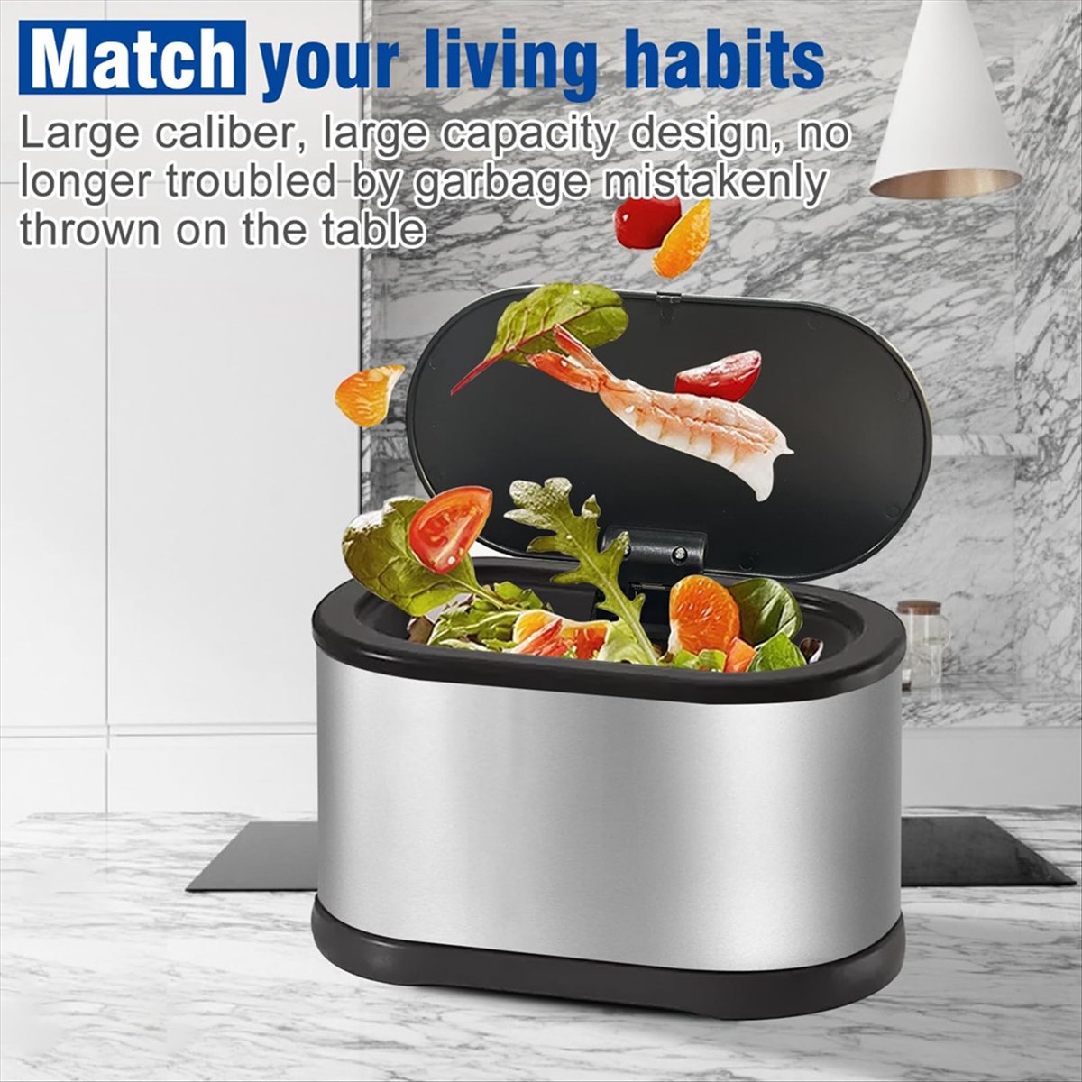 MALL Mini Trash Can with Lid,  - đánh giá và giá Compost Bin Countertop